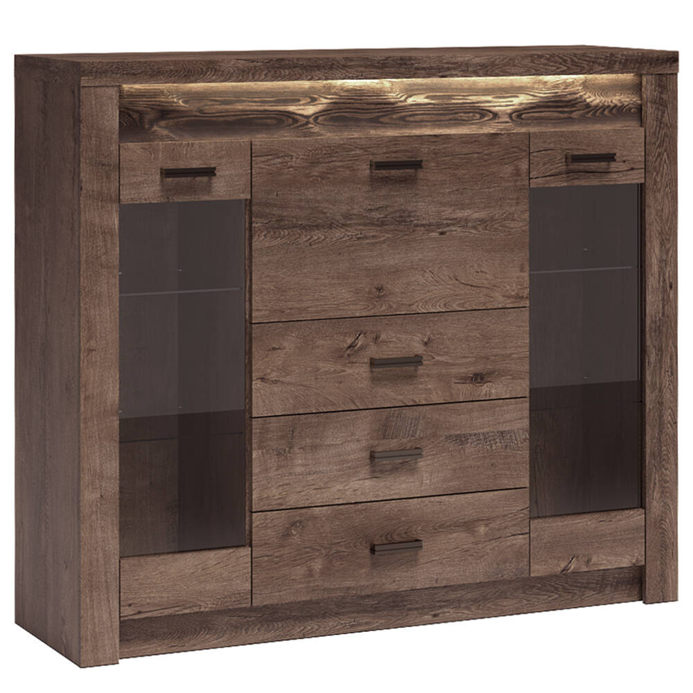 Sideboard modern in Esche dunkel INGENIO-161 günstig online kaufen