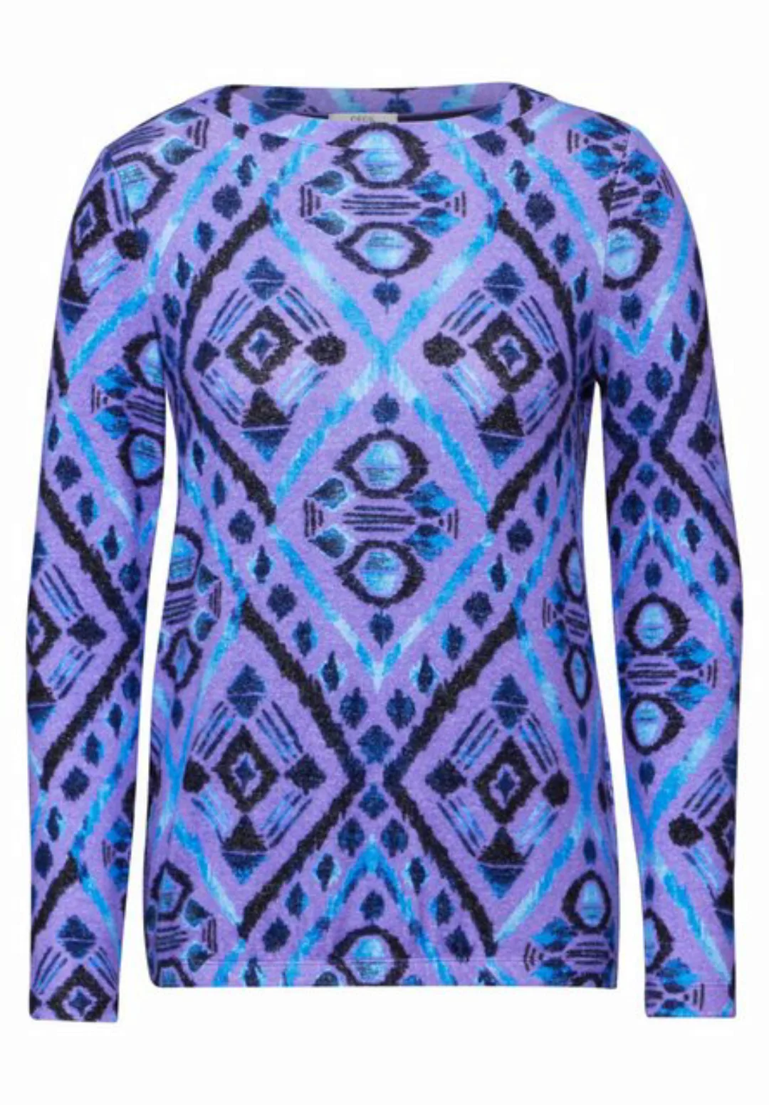 Cecil Shirtbluse Cosy Multicolor Rhomb Shirt günstig online kaufen