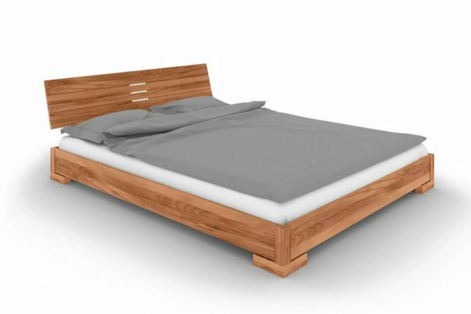 byoak Bett VENTO E-2 200 x 190 aus Massivholz, mit Holzkopfteil, Naturgeölt günstig online kaufen