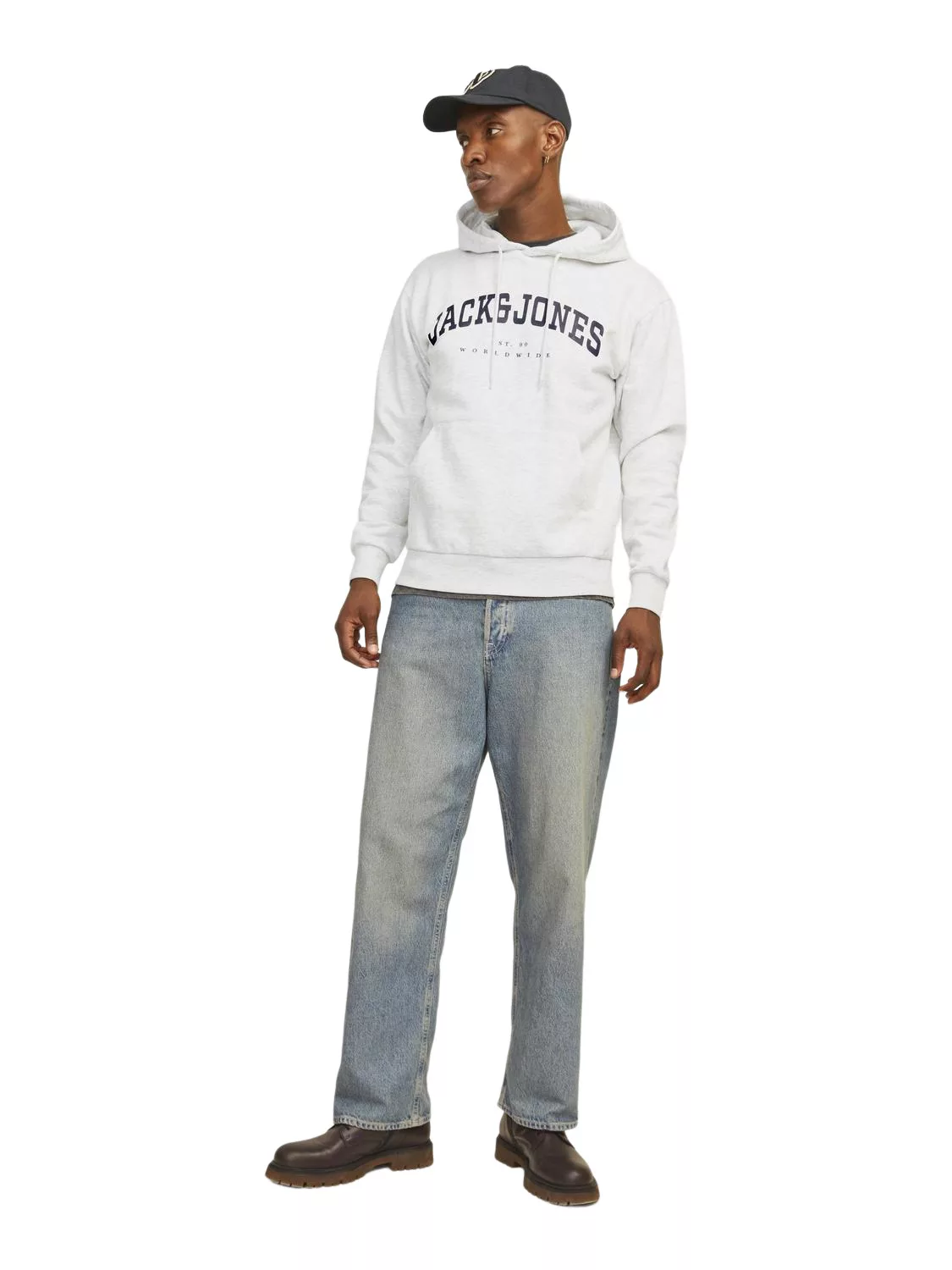 Jack & Jones Herren Hoodie Kapuzenpullover JJECALEB VARSITY- Relaxed Fit günstig online kaufen