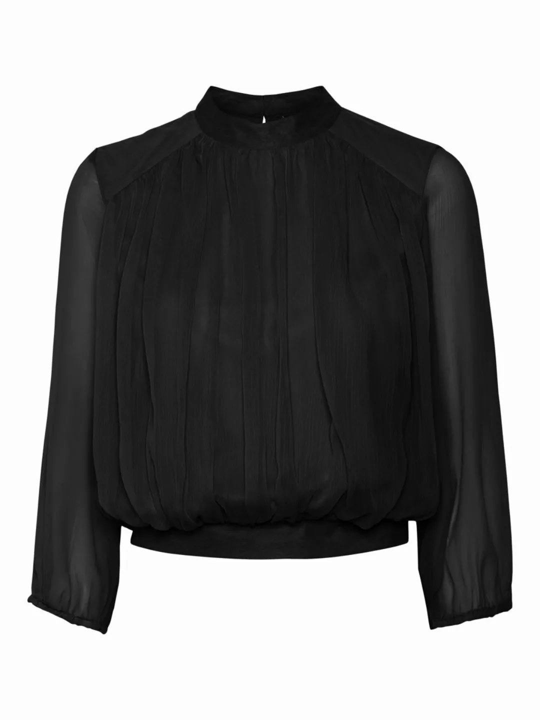 VERO MODA Kurzes Loose Fit Bluse Damen Schwarz günstig online kaufen