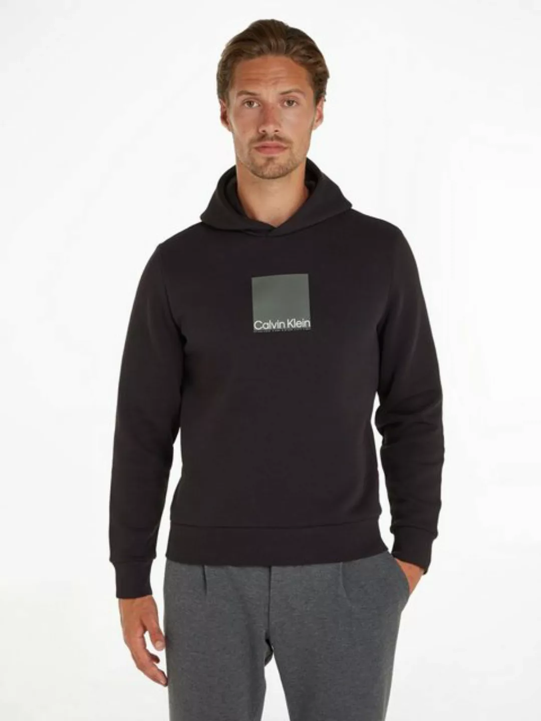 Calvin Klein Kapuzensweatshirt SQUARE LOGO HOODIE mit Markenlabel günstig online kaufen
