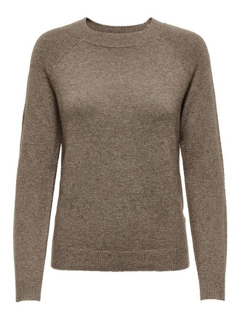 ONLY Strickpullover Einfarbiger Basic Strickpullover ONLRICA 4254 in Braun günstig online kaufen