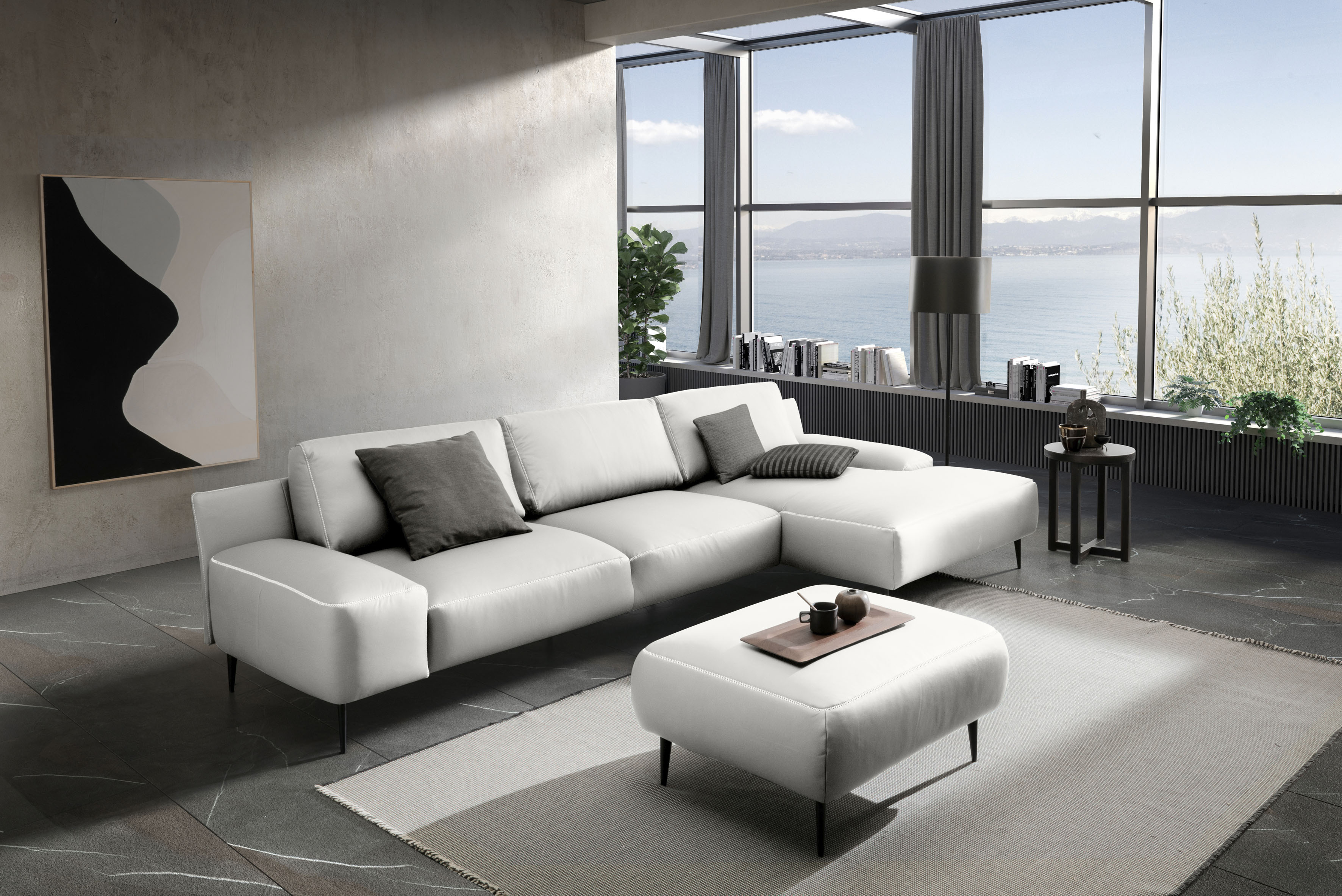 designwerk Ecksofa "Forma L-Form, zeitloses Designsofa mit aktuellem Fuß", günstig online kaufen