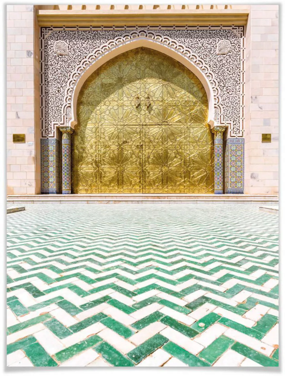 Wall-Art Poster "Alawi Moschee Oman", Gebäude, (1 St.), Poster ohne Bilderr günstig online kaufen