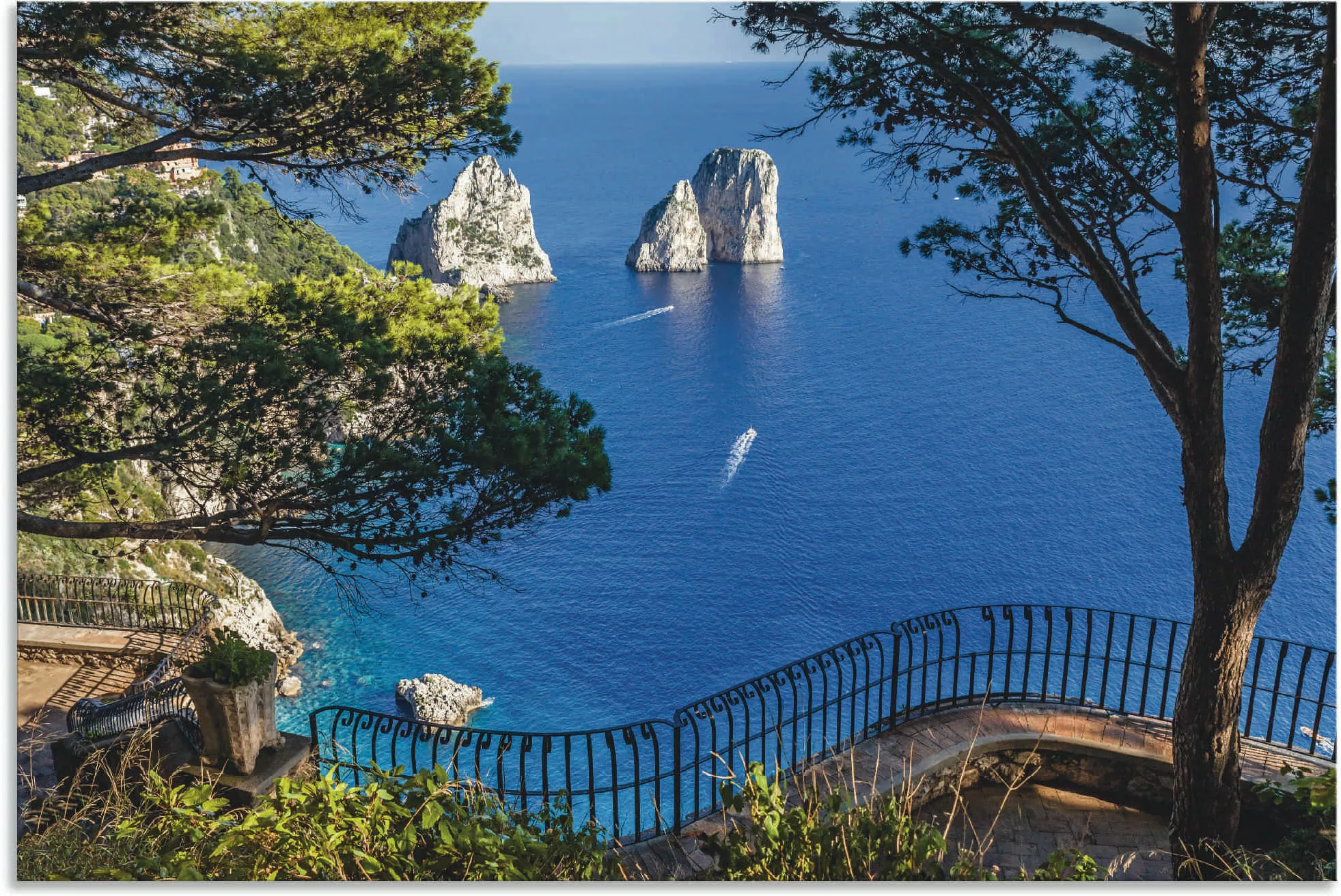 Artland Wandbild »Faraglione-Felsen auf Capri, Italien«, Meer Bilder, (1 St günstig online kaufen