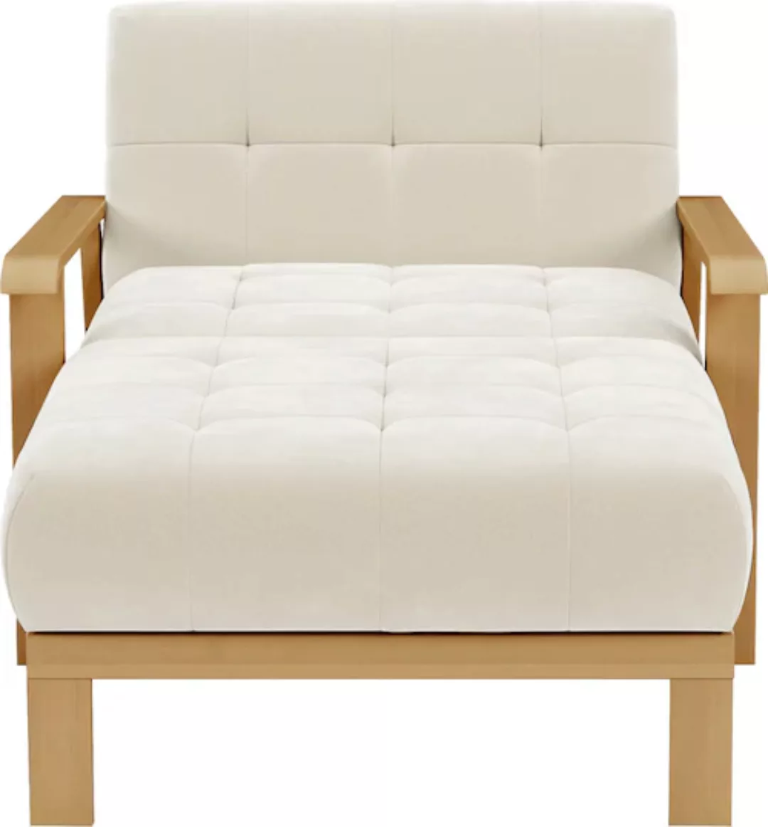 sit&more Recamiere "Billund", Armlehnen aus eichefarbigem Buchenholz, versc günstig online kaufen