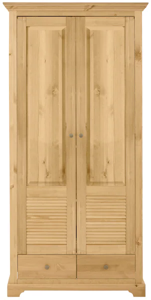 Home affaire Garderobenschrank "Ayanna", Breite 94 cm, 2-türig, aus massive günstig online kaufen