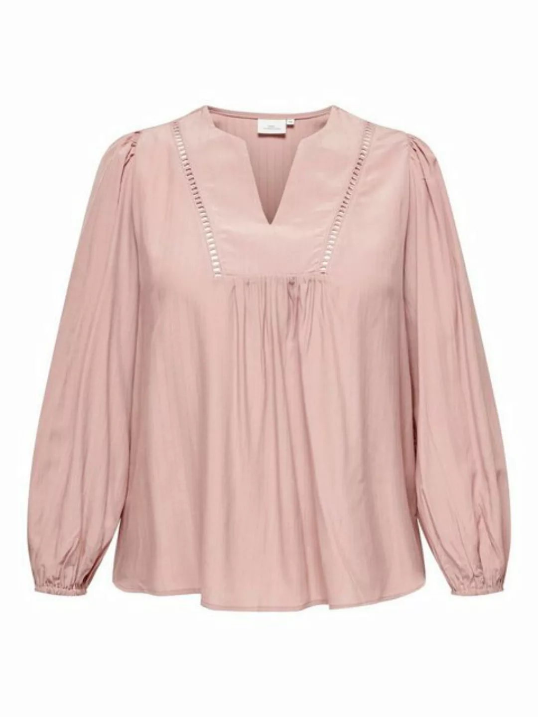 ONLY CARMAKOMA Blusenshirt Plus Size Bluse V-Ausschnitt Puffärmel elastisch günstig online kaufen