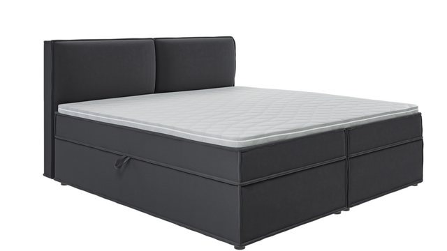 S-Style Möbel Boxspringbett Plaza mit Topper und Bettkästen aus Luxusmicrof günstig online kaufen