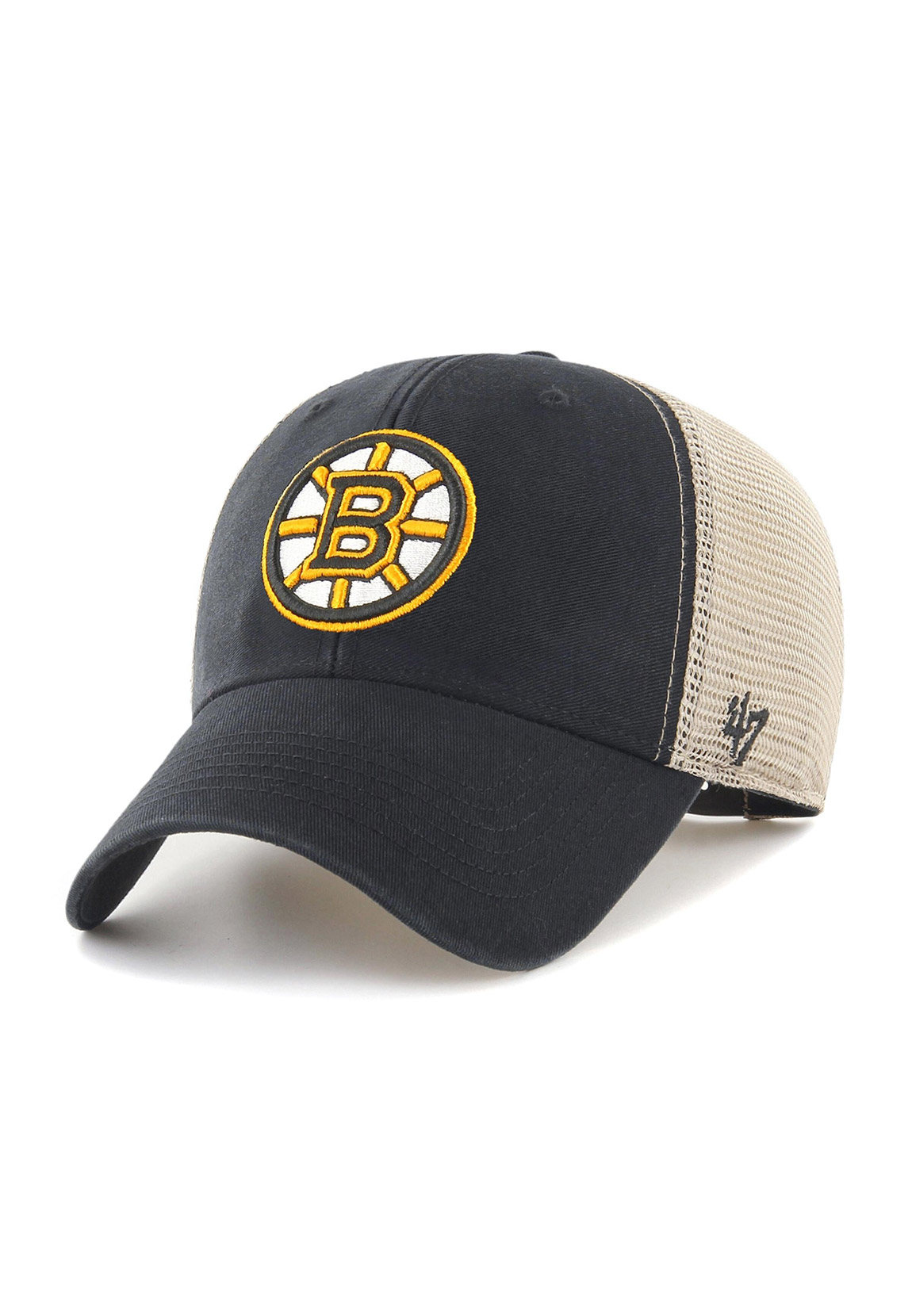 47 Brand MVP Trucker Cap BOSTON BRUINS H-FLGSW01GWP-BK Schwarz Beige günstig online kaufen