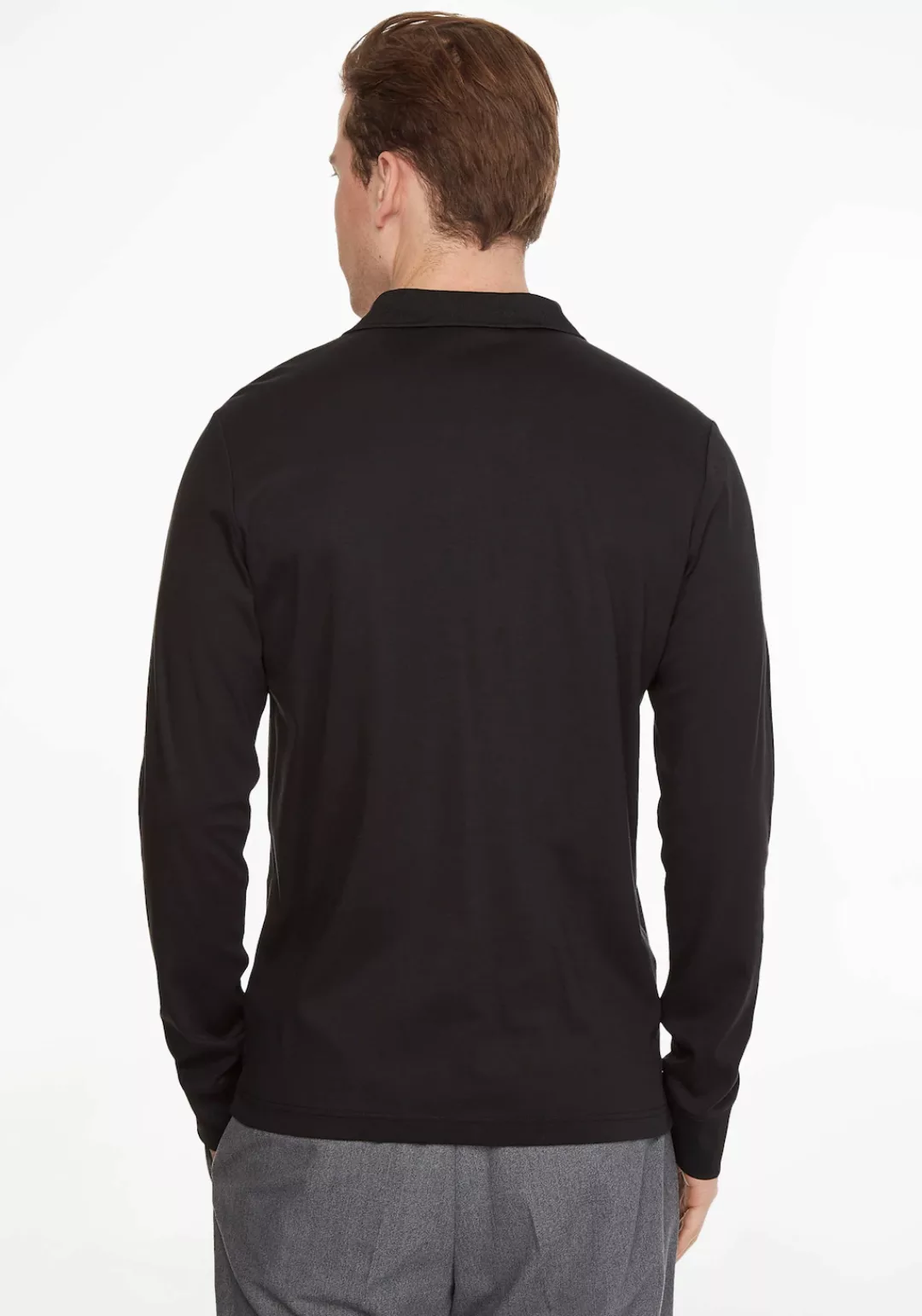 Calvin Klein Poloshirt mit Bündchen am Ärmelabschluss günstig online kaufen