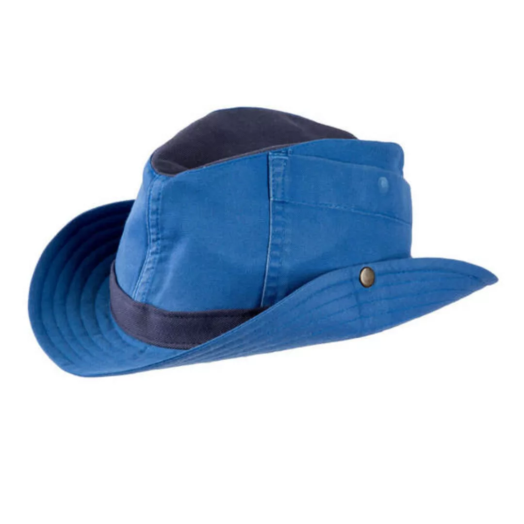 Cowboyhut "Mrs. Cowboy" Aus Arbeitskleidung - Hellblau-dunkelblau günstig online kaufen