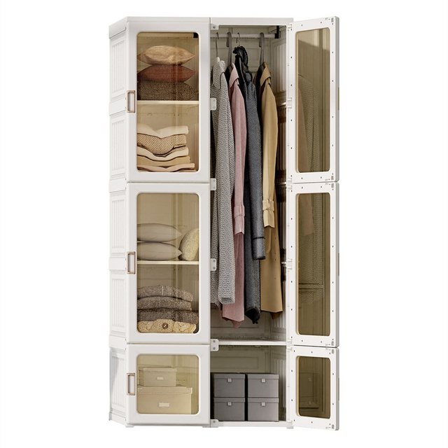 XDeer Kinderkleiderschrank Bedroom Armoire Organizer Kleiderschrank Storage günstig online kaufen