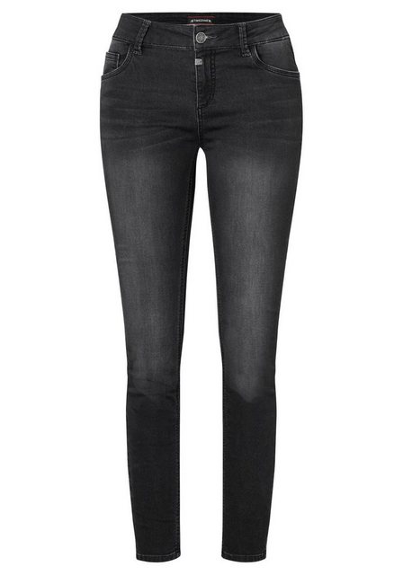 TIMEZONE Damen Jeans AleenaTZ - Tight Fit - Schwarz - Black Wash günstig online kaufen