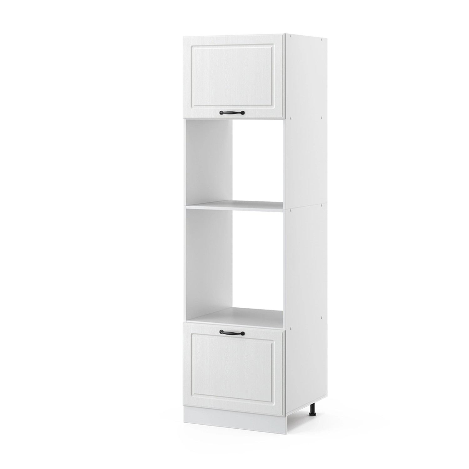 Vicco Mikrowellenumbauschrank R-Line, Weiß Landhaus/Weiß, 60 günstig online kaufen