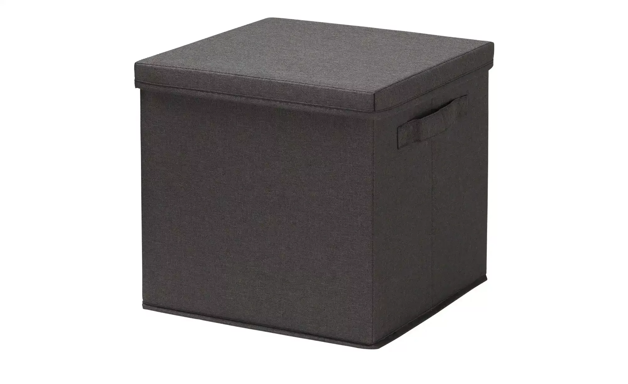 Aufbewahrungsbox mit Deckel ¦ schwarz ¦ Polyester, Karton, Karton/Papier ¦ günstig online kaufen