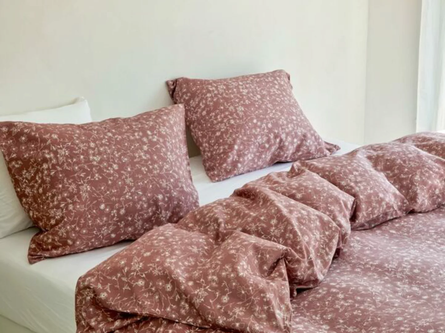 Bettwäscheset Baumwollsatin Fields Of Blush günstig online kaufen