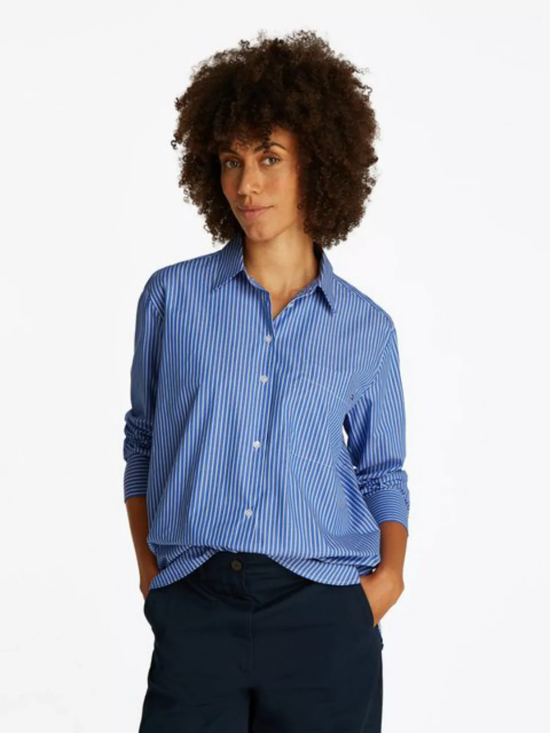 Tommy Hilfiger Hemdbluse ESS POPLIN EASY FIT SHIRT günstig online kaufen