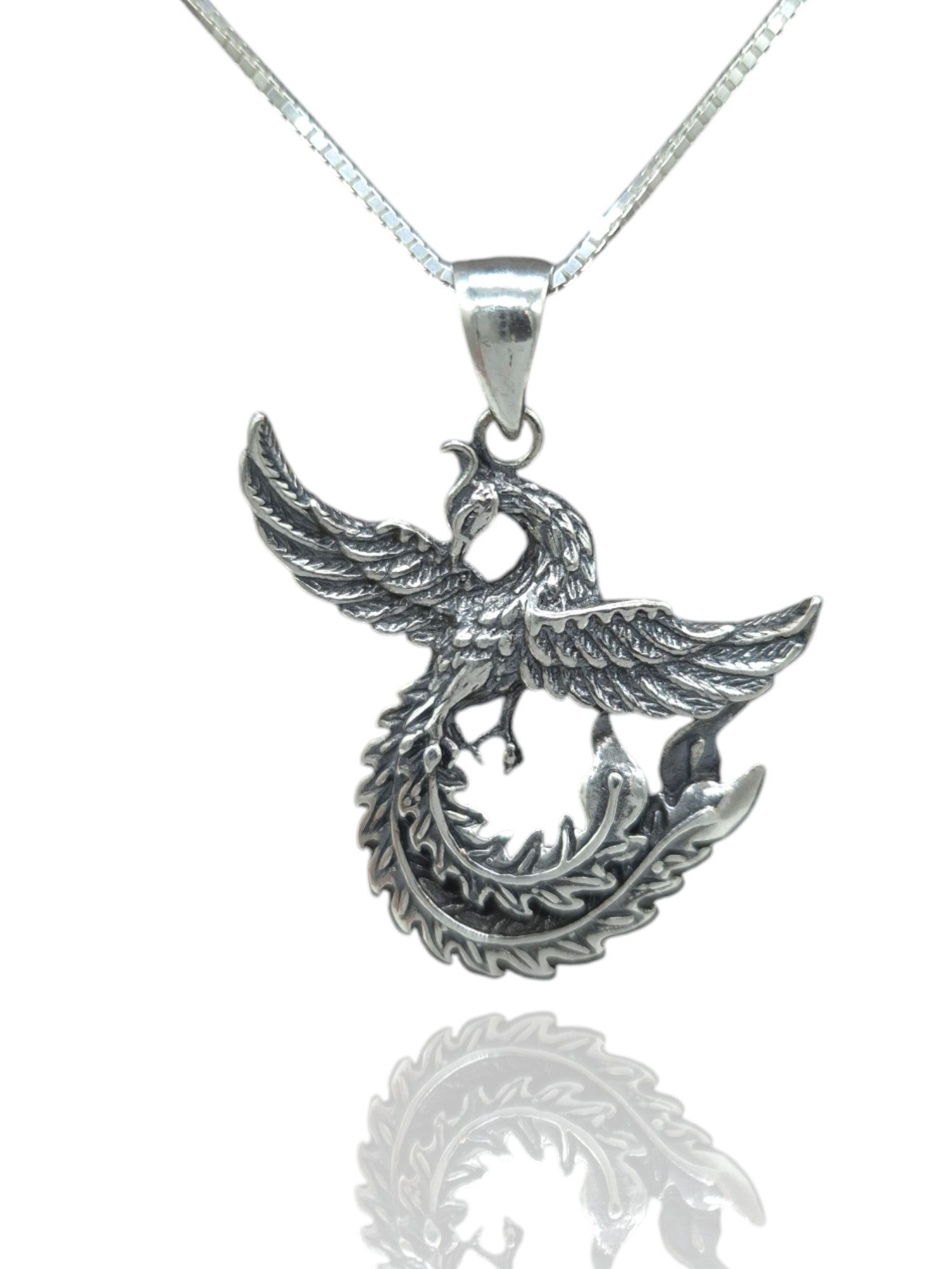 NAHLE Kette mit Anhänger Silber Drache günstig online kaufen