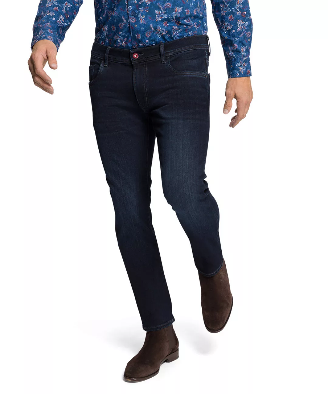 Pioneer Jeans Ryan Megaflex Regular Fit blue black extra lang günstig online kaufen