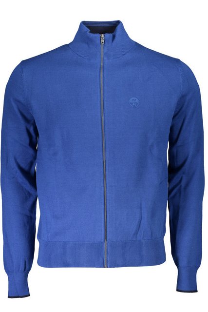 North Sails Strickpullover Herren-Cardigan aus Bio-Baumwolle: Blau, Hoher K günstig online kaufen