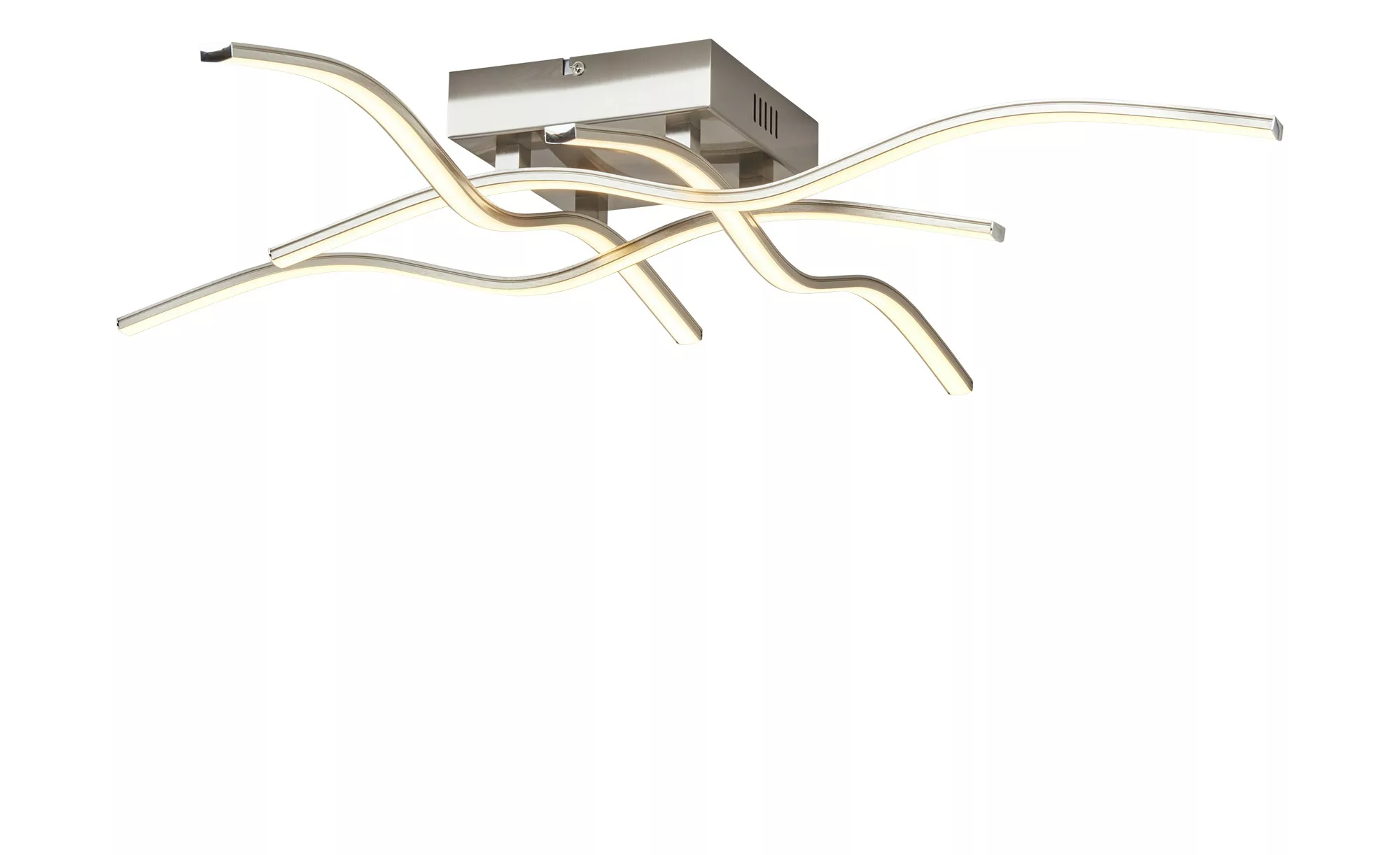 Paul Neuhaus LED-Deckenleuchte, 4-flammig, Nickel matt ¦ silber ¦ Maße (cm) günstig online kaufen