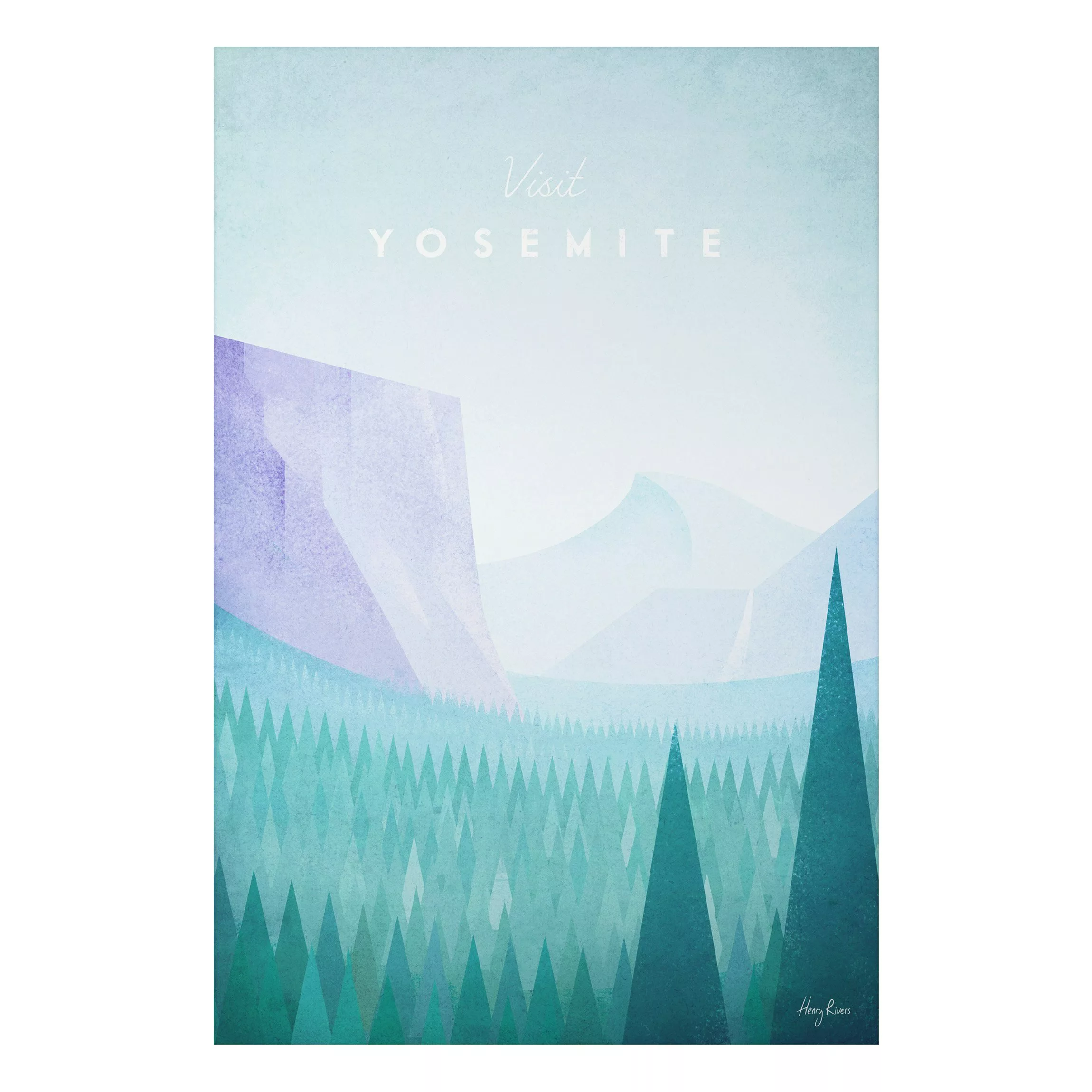Alu-Dibond Bild Natur & Landschaft - Hochformat 2:3 Reiseposter - Yosemite günstig online kaufen