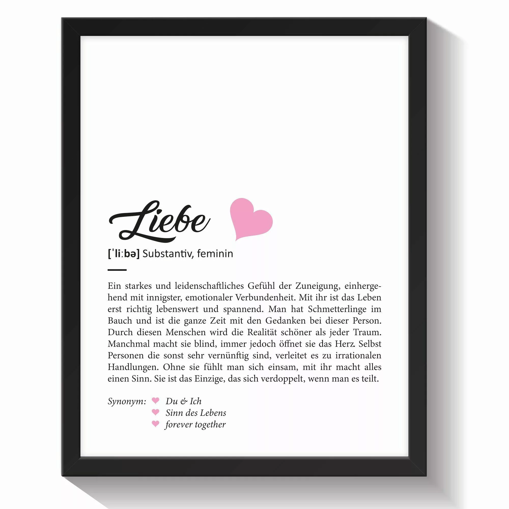 GRAVURZEILE Poster Definition Poster, Kunstdrucke auf günstig online kaufen