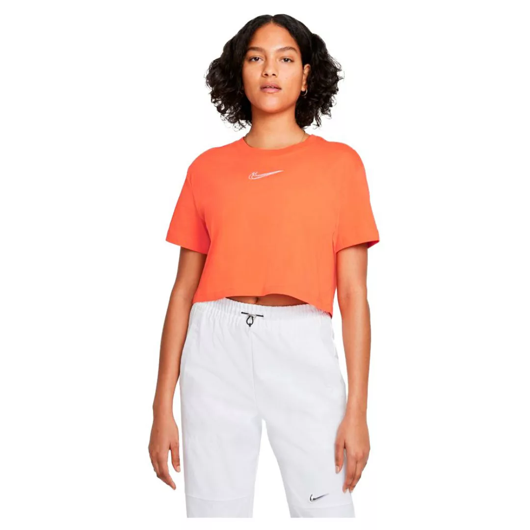 Nike Sportswear Cropped Dance Kurzarm T-shirt S Orange günstig online kaufen