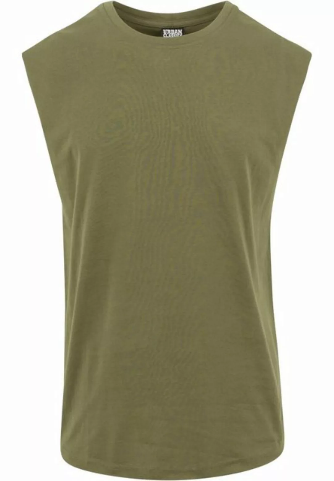 URBAN CLASSICS Tanktop TB1562 - Open Edge Sleeveless Tee olive S günstig online kaufen