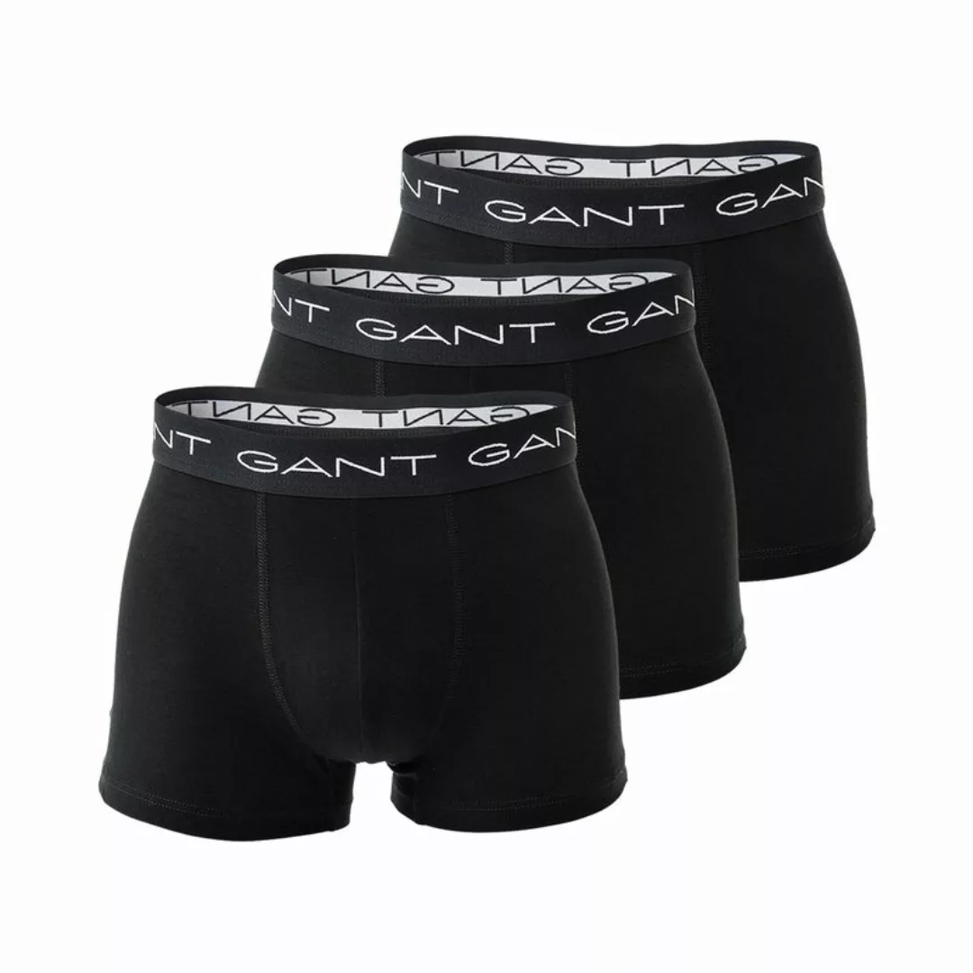 GANT Herren Boxer Shorts, 3er Pack - Trunks, Cotton Stretch Schwarz 3XL günstig online kaufen
