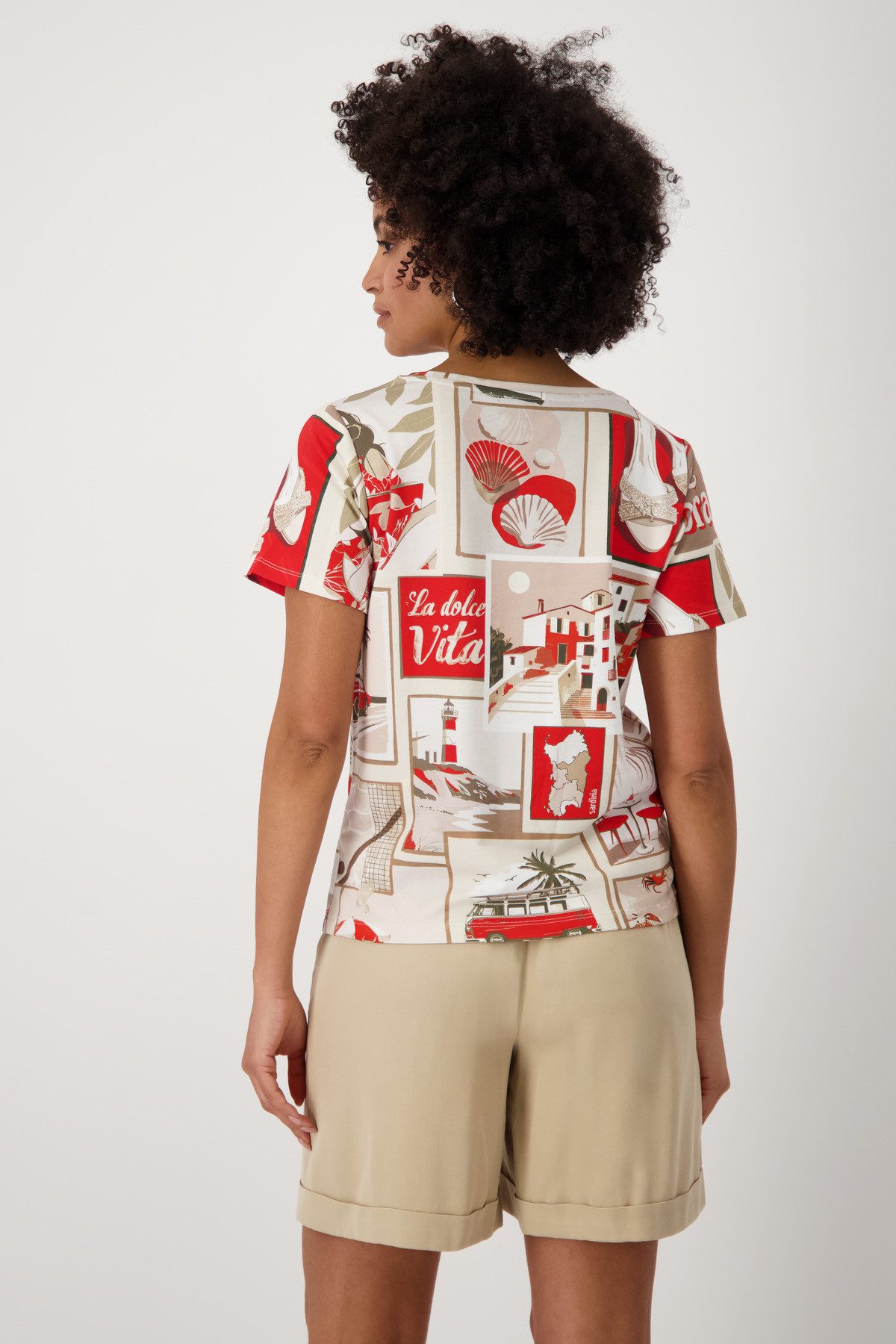 Monari Rundhalsshirt, mit Frontprint günstig online kaufen