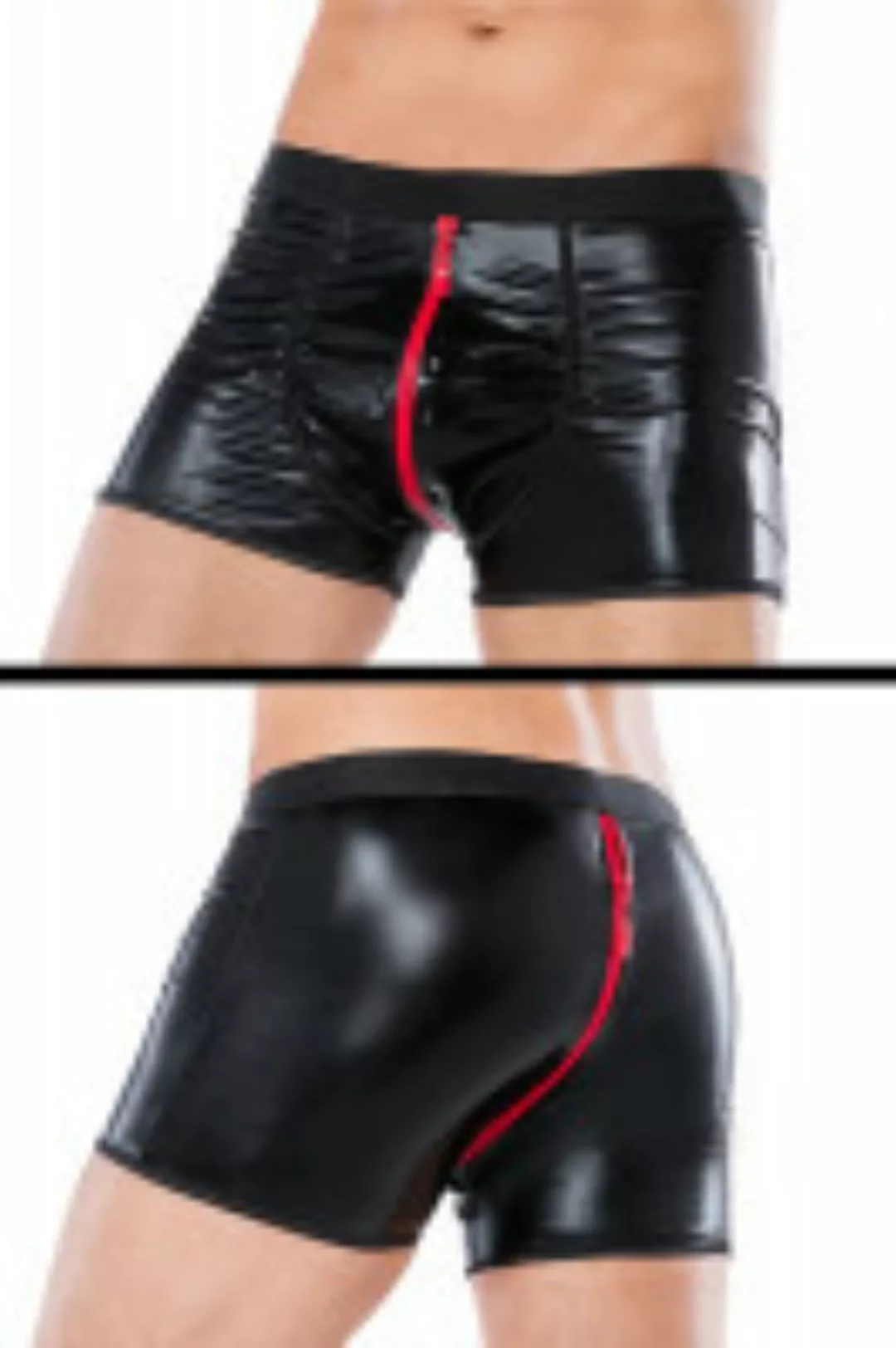 Wetlook Shorts mit 2-Wege-Reißverschluss günstig online kaufen