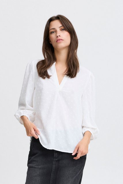 b.young Langarmbluse BYJELENA BLOUSE 2 - elegante Bluse mit kleinen Punkten günstig online kaufen