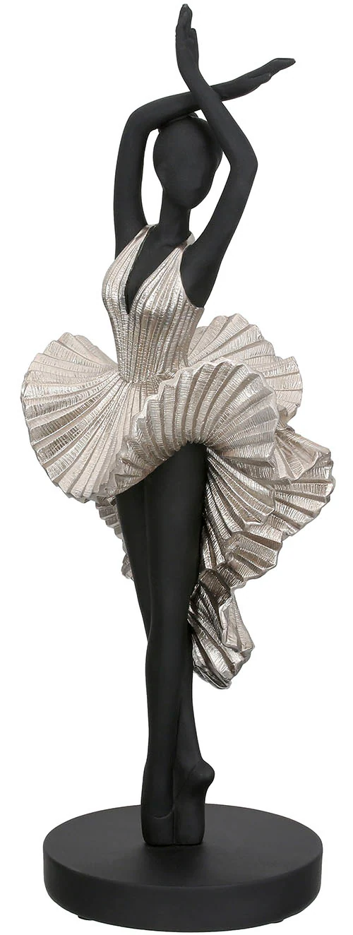 GILDE Dekofigur "Skulptur Ballerina Ballet schwarz H. 44 cm" günstig online kaufen