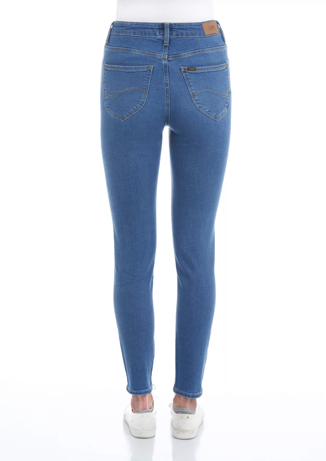 Lee Damen Jeans Scarlett High Skinny Fit - Blau - Mid Madison günstig online kaufen