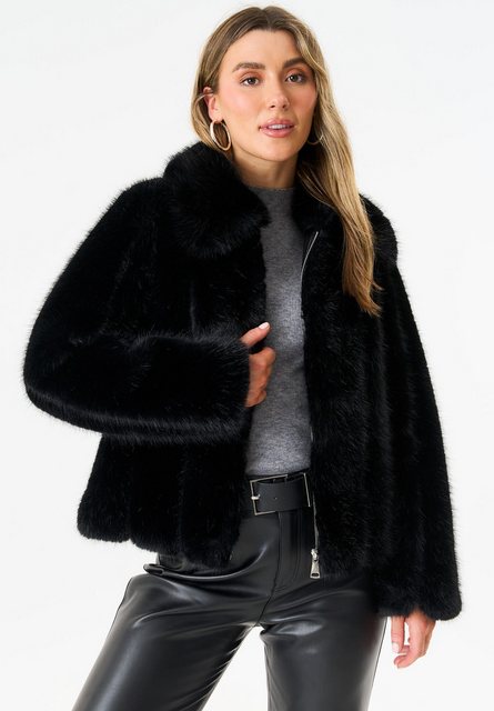 GINI LONDON Outdoorjacke Gini Zip Front Faux Fur Gini Zip Front Kunstfell k günstig online kaufen