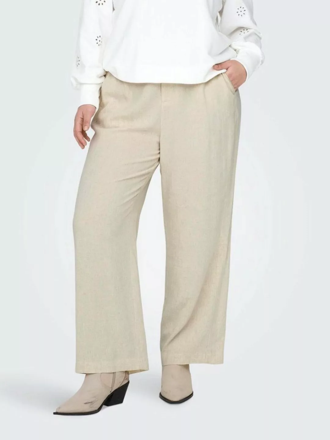 ONLY CARMAKOMA Anzughose CARAGNES MW LINEN BL MEL PANT TLR günstig online kaufen