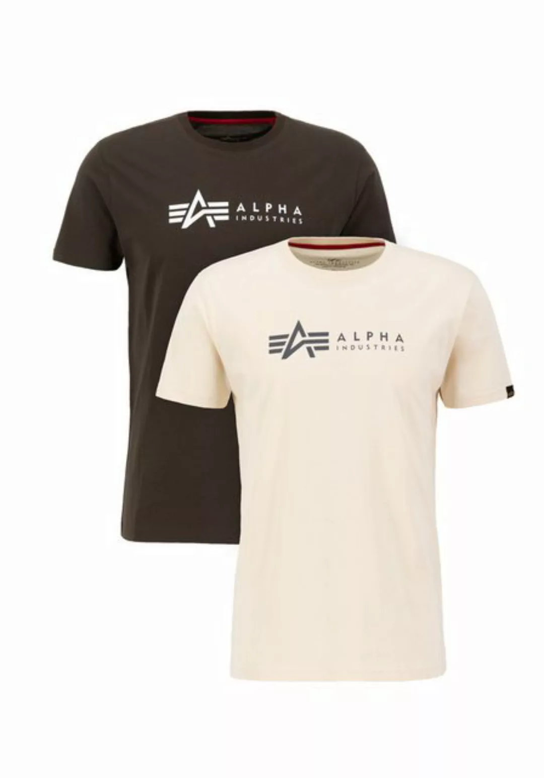 Alpha Industries T-Shirt Alpha Industries Men - T-Shirts Alpha Label T 2 Pa günstig online kaufen