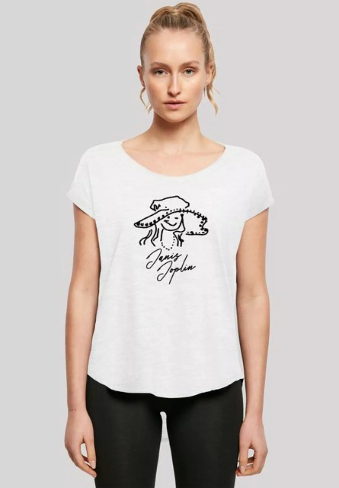 F4NT4STIC T-Shirt Janis Joplin Sketch Damen,Premium Merch,Lang,Longshirt,Ba günstig online kaufen