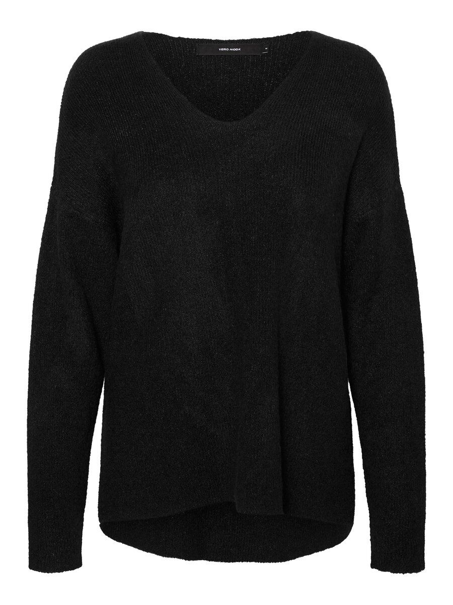 VERO MODA V-ausschnitt Pullover Damen Schwarz günstig online kaufen