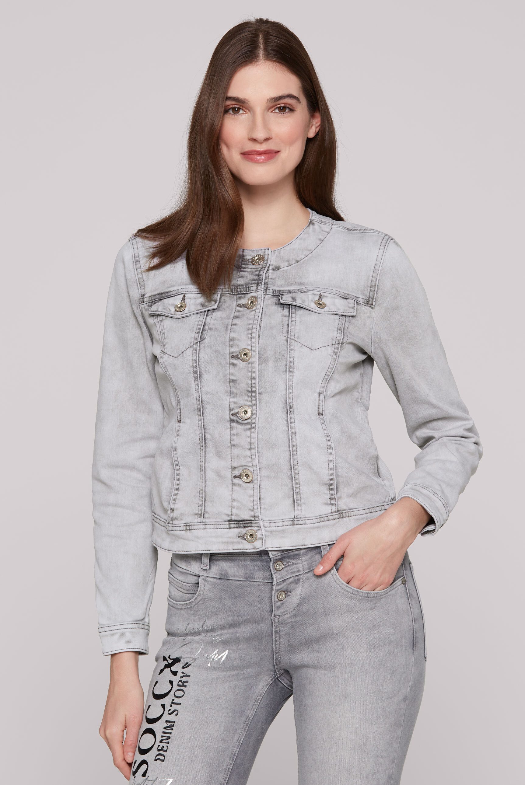 SOCCX Jeansjacke, ohne Kapuze, mit Brusttaschen günstig online kaufen