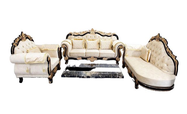 JVmoebel Chesterfield-Sofa Klassische Chesterfield Couch Barock Stil Sofgar günstig online kaufen