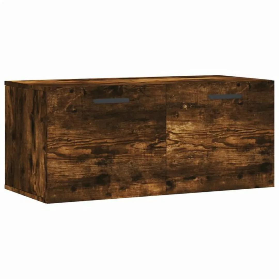 vidaXL Hängeschrank Wandschrank Räuchereiche 80x36,5x35 cm Holzwerkstoff (1 günstig online kaufen