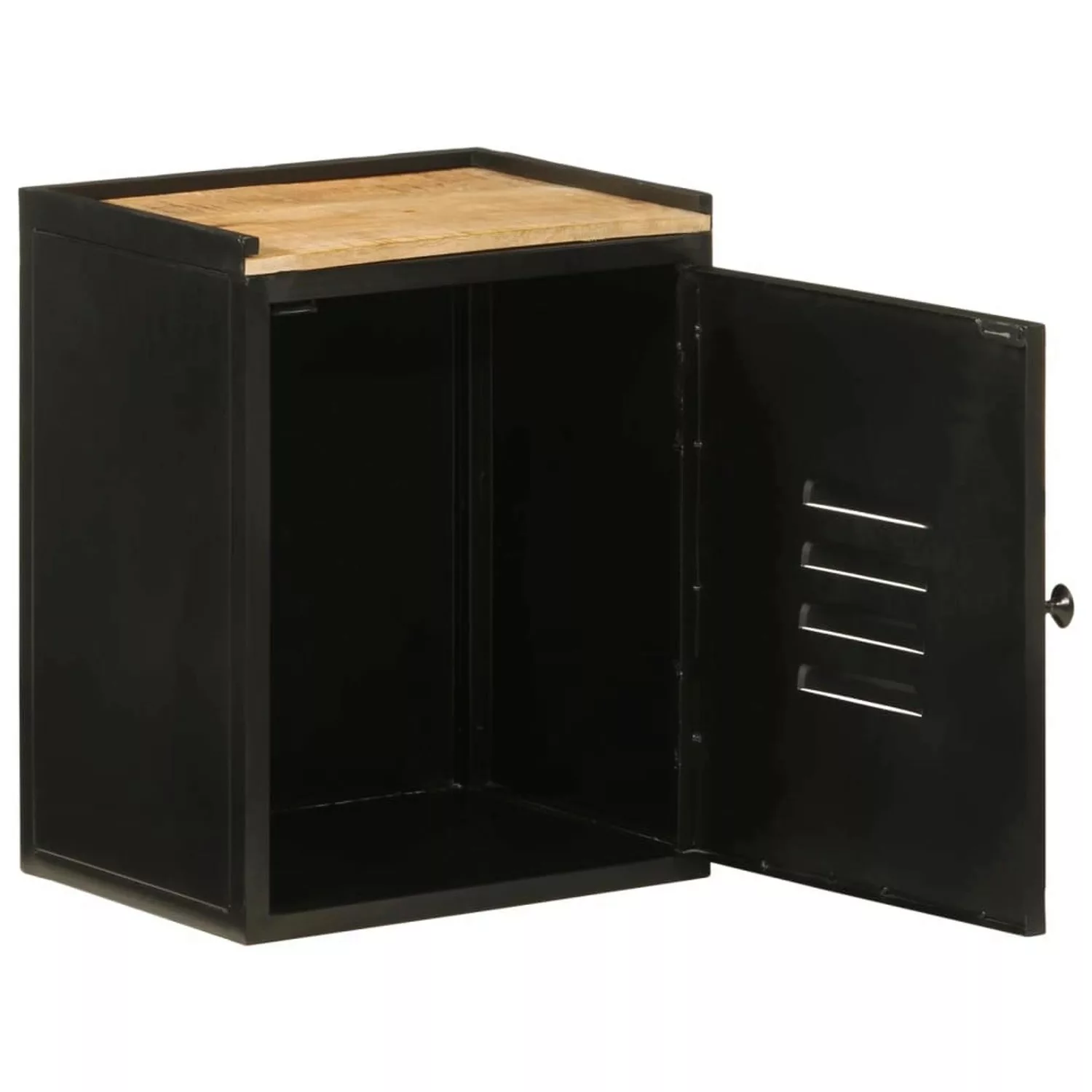 vidaXL Badschrank 40x30x50 cm Eisen und Massivholz Mango günstig online kaufen