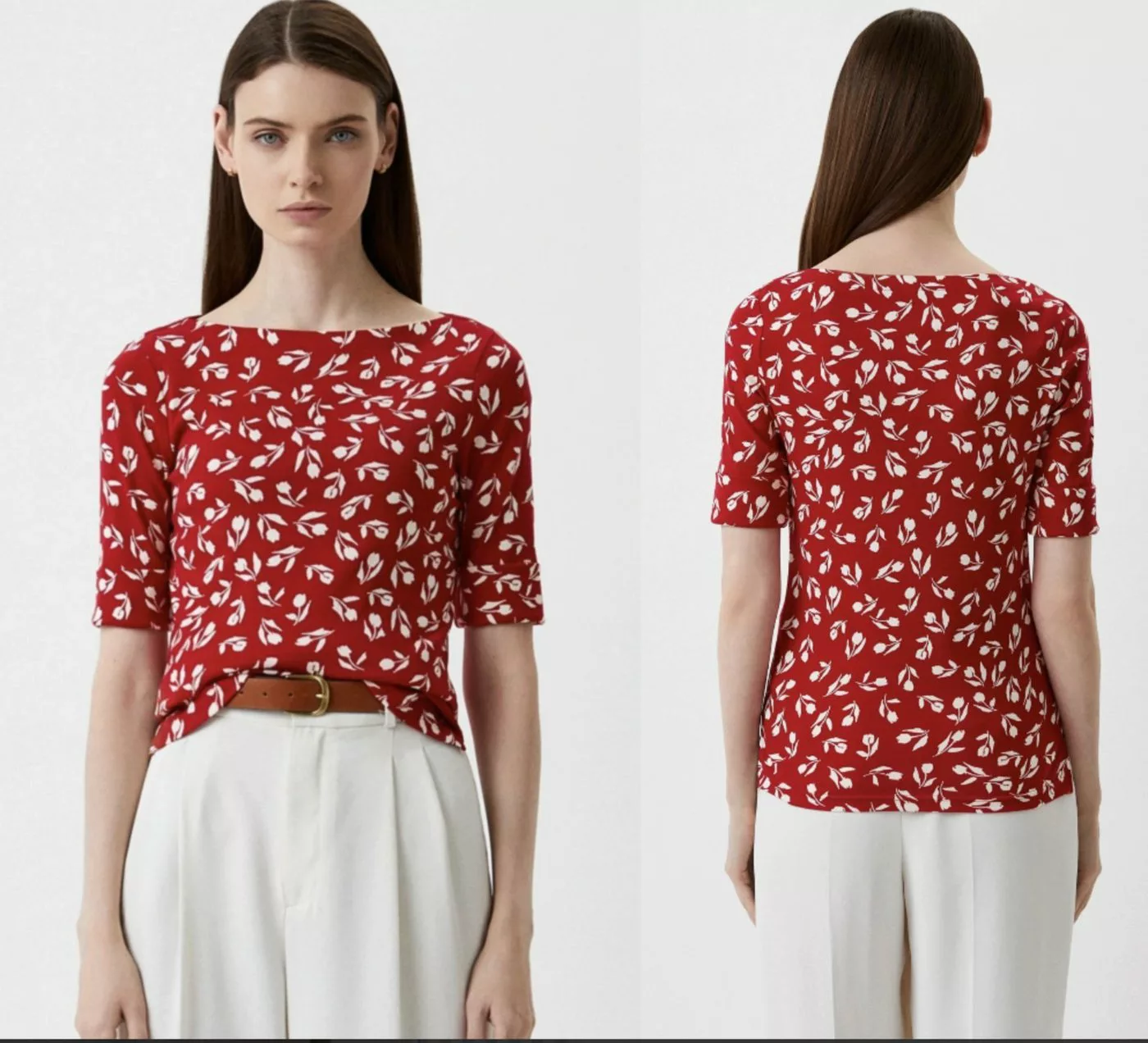 Ralph Lauren T-Shirt LAUREN RALPH LAUREN Floral Pattern Blouse Hemd Blusent günstig online kaufen