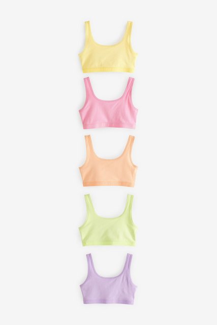 Next Crop-Top Kurzes Top mit U-Ausschnitt, 5er-Pack (5-tlg) günstig online kaufen