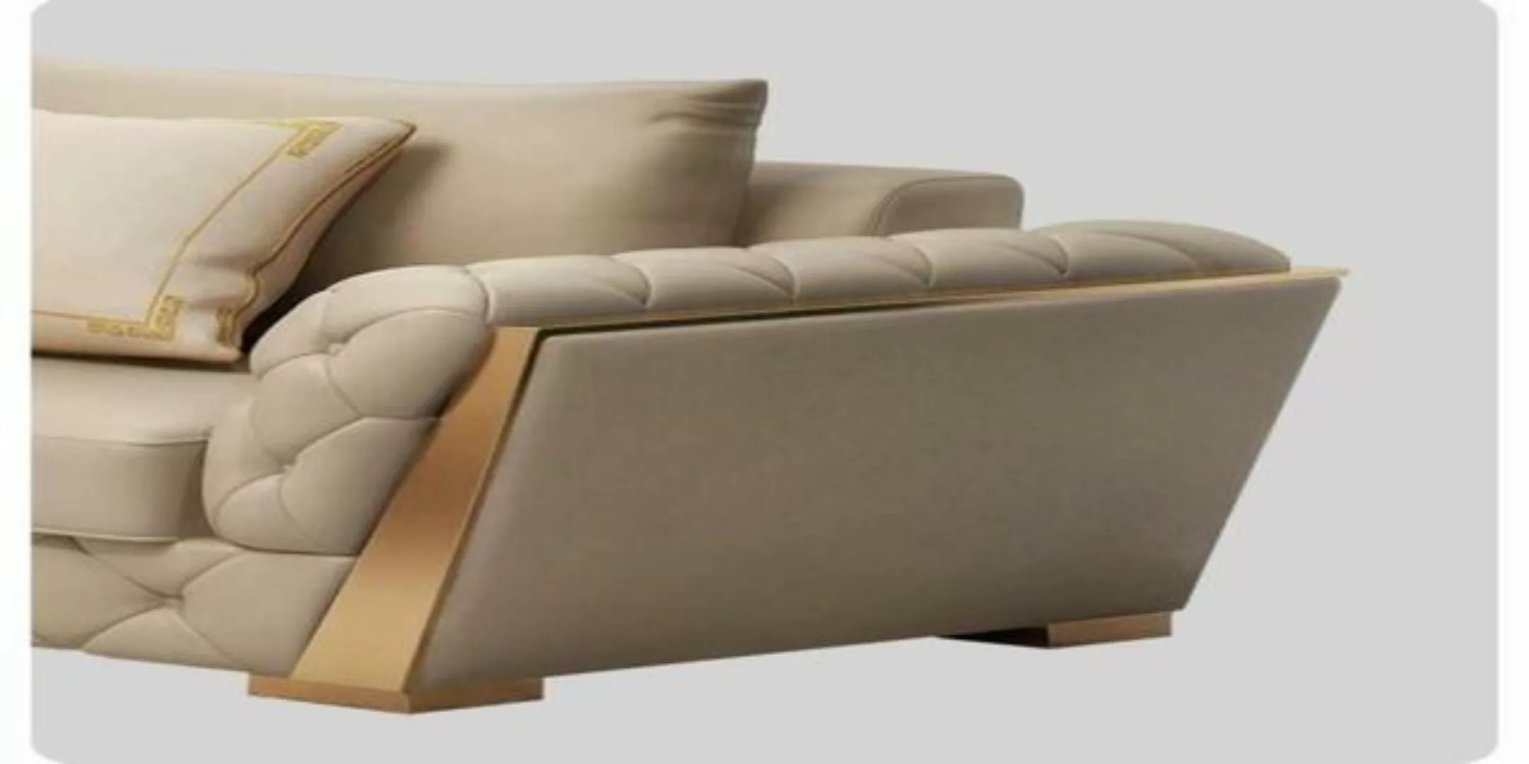 Xlmoebel Sofa Neues Ledersofa mit Designer-Couchen für 3 Personen in modern günstig online kaufen