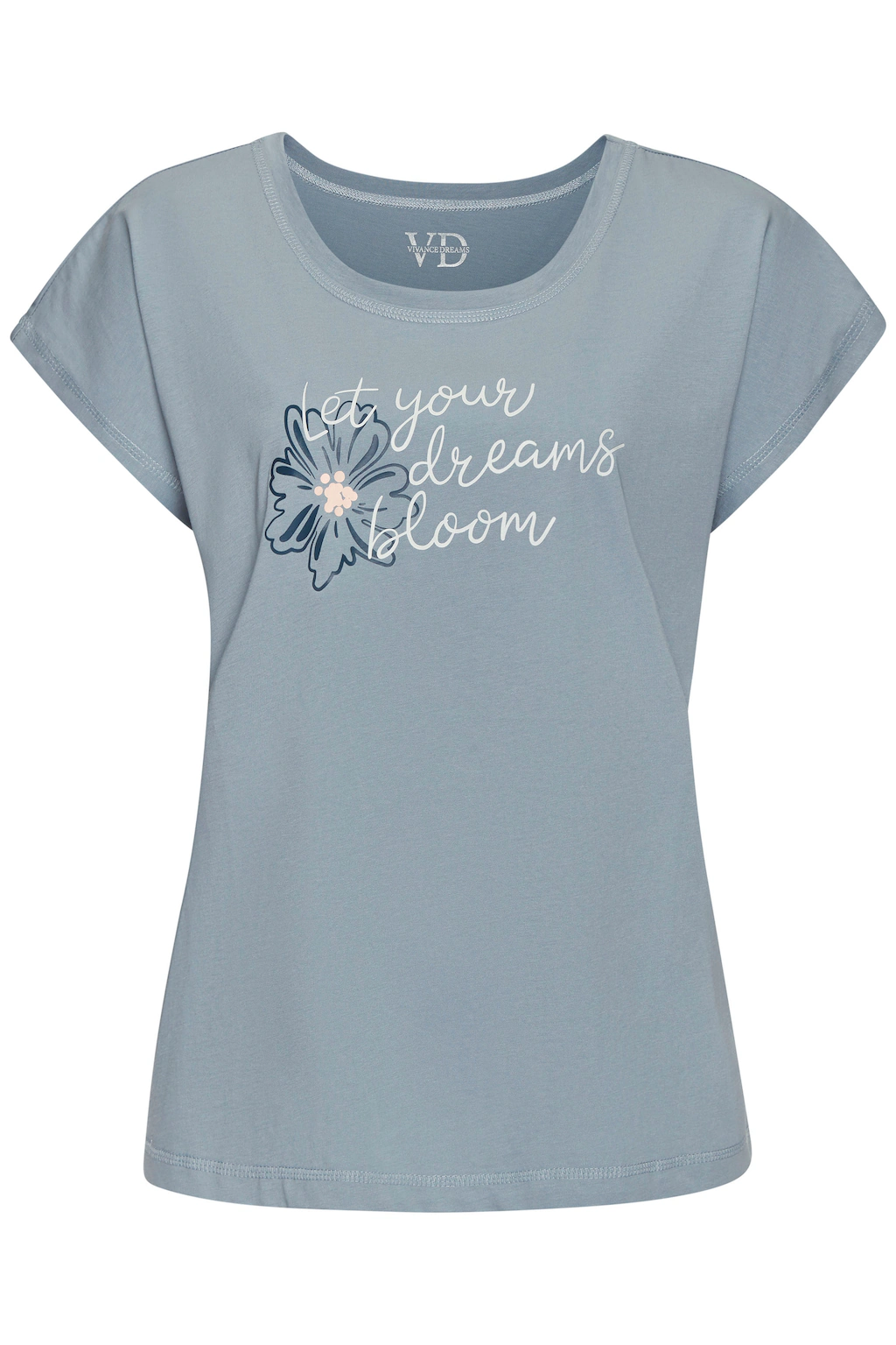 Vivance Dreams Pyjamaoberteil, mit schönem Frontprint günstig online kaufen